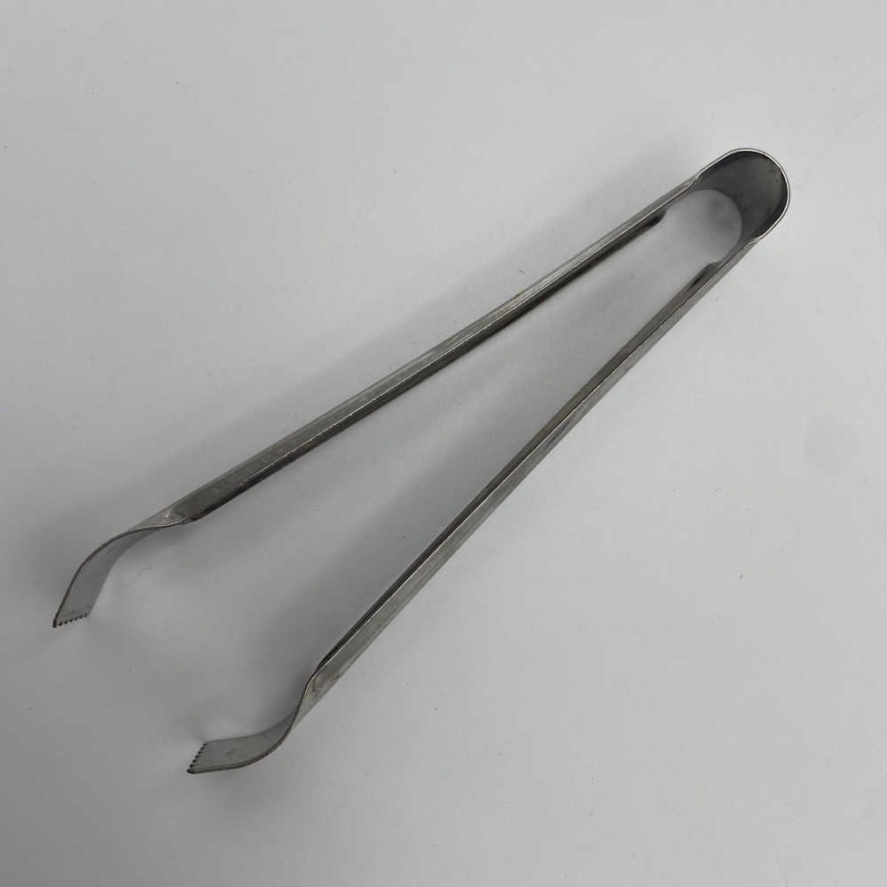 Androck Canada Stainless Steel Ice Tongs Vintage Barware Serrated Teeth‎ 7 Inch